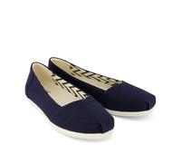 Toms Alpargata Ballet Canvas Women's Navy Espadrilles UK 5