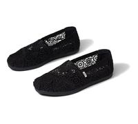 TOMS Alpargata Black 100% Polyester Female Slip On Ladies Shoes