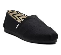 TOMS - Womens Alpargata Classic Espadrille, Color Black/Black Heritage Canvas, Size: 7 UK