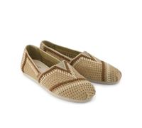 Toms Alpargata Classic Cotton Women's Dark Beige Espadrilles UK 4