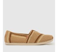 TOMS Alpargata Classic Flats in Beige Multi UK 7 (EU 40)
