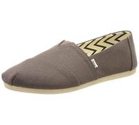Toms Womenss Recycled Cotton Alpargata Espadrille Pumps in Grey Textile - Size UK 3