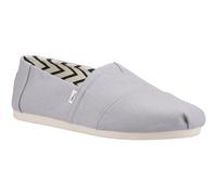 Toms Alpargata Cotton Mens Drizzle Grey Espadrilles - Size UK 12