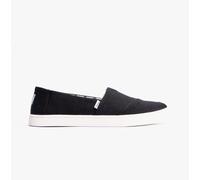 Toms Alpargata Cupsole Womens Canvas Slip-On Vegan Casual Black Shoes