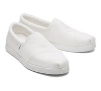 Toms Alpargata Forward 100% Cotton Mens White Espadrilles material_cotton - Size UK 10