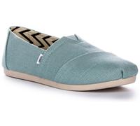 Toms Alpargata Heritage Pull On Fibre Womens Flats In Light Blue UK 3 - 8