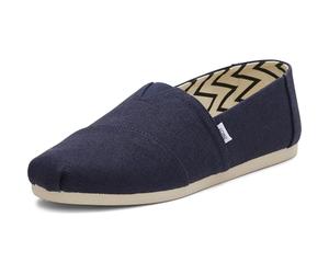 TOMS Alpargata Hrtg Men's Eco-fiber Recy Cotton Slip On Espardrilles (Navy, UK 8.5)