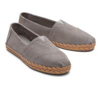 Toms Alpargata Leather Womens - Grey - Size UK 4