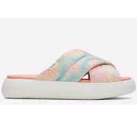 Toms Alpargata Mallow Crossover Mule Womens Sandals | Slip On Shoes | Pink / Tie-Dye | UK Size 5