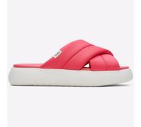 (Pink, 4 (Adults')) TOMS Alpargata Mallow Crossover Polyester Blend Women's Pink Slides