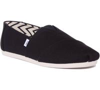 Toms Alpargata Recycled Mens Slip On Shoes in Black - Size 9.5 UK
