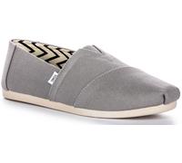 Toms Alpargata Mens Slip On Recycled Cotton Espadrilles In Black UK Size 7 - 12