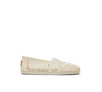 TOMS Alpargata Moroccan Crochet Espadrille, Natural, Size 7, Women Natural