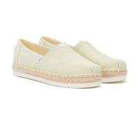 Toms Alpargata Platform Rope Womens Natural Espadrilles - Beige - Size UK 4