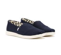 Toms Alpargata Plus Heritage Canvas Womens Navy Espadrilles - Blue - Size UK 5