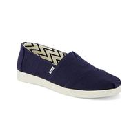 TOMS - Womens Alpargata Plus Espadrille, Color Navy Heritage Canvas, Size: 5 UK