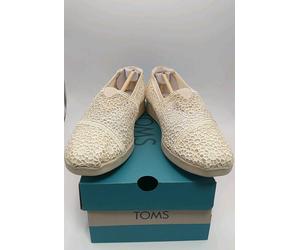 Toms Alpargata Plus Natural Moroccan Crochet UK Size 5.5