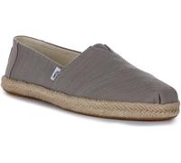 Toms Alpargata Recycled Vegan Elastic Espadrilles Rope Sole Grey Womens UK 4 - 8