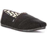 Toms Alpargata Refibra Cotton Espadrilles Womens Flats In Black UK 4 - 8