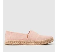 TOMS Alpargata Rope 2.0 Flats in Pale Pink UK 6 (EU 38½)