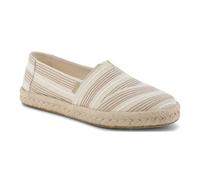 Metallic Stripe Espadrilles Women Toms Alpargata Rope 2.0 Beige 38,5