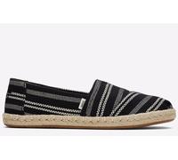 Toms Alpargata Rope Womens - Black Textile - Size UK 5