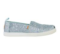 TOMS Girl's Classic Alpargata Loafer Flat, Light Mint Cosmic Glitter, 11.5 UK Child