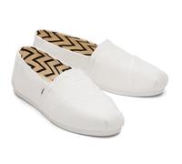 TOMS Alpargata White 100% Cotton Female Slip On Ladies Shoes
