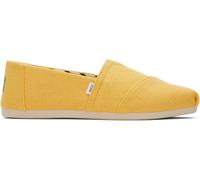 TOMS Alpargata Women's Canvas Slip-On Loafer, Yellow, Flat Sole