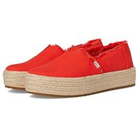 TOMS Women's Valencia Espadrille, Flame Canvas/Fray, 8 UK