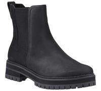 Toms Bennet Leather Womens Black Boots - Size UK 7