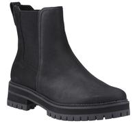 TOMS Women's Bennet Fashion Boot, Black Leather, 7 UK