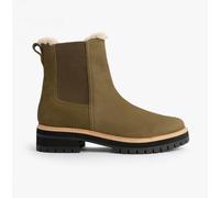 Toms Bennet Womens Ankle Boots Olive - Green - Size UK 4