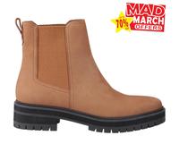 (Brown, 4 (Adults')) TOMS Bennet Leather Women's Brown Boots