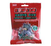 Toms BonBon Rotten Fish / Rådne Fisk (Red Fish) - Licorice Salmiak (Salmiakki) Caramel Hard Candy Bag (Denmark) 125g