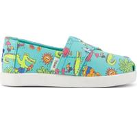 TOMS Boys Alpargata Classic Slip-On Espadrille, Medium Green, 11 UK