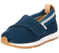 TOMS Boy's Girl's Alpargata Resident Slip-On Sneaker, Majolica Blue Heritage Canvas, 5 UK Child