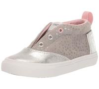 TOMS Boy's Girl's Fenix Mid Sneaker, Grey Foil Dot Microfiber, 4 UK Child