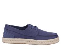 TOMS Men's Cabo Rope Loafer Flat, Cadet Blue Heritage Canvas/Suede, 11 UK
