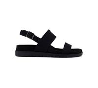 TOMS Canvas Strappy Footbed Slingback Sandals Black