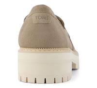 TOMS Cara Tan Leather Female Slip On Ladies Shoes