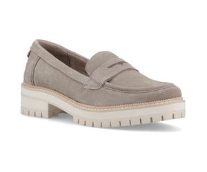 TOMS Cara Tan Leather Female Slip On Ladies Shoes