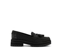 TOMS Cara Woven PU Loafer, Black, Size 8, Women Black