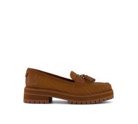 TOMS Cara Woven PU Loafer, Brown, Size 4, Women Brown
