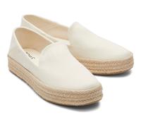(Not Specified, 8 (Adults')) TOMS Carolina 100% Cotton Women's Natural Espadrilles
