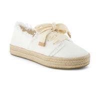 TOMS Carolina Lace Up Cotton Women's White Beachside Espadrilles - UK 6