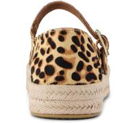 TOMS Carolina Mary Jane Leather Women's Leopard Print Espadrilles - UK 8