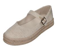 TOMS Carolina Mary Jane Nylon Women's Natural Espadrilles - UK 5