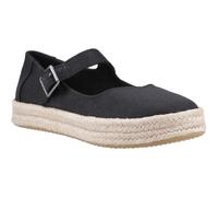 TOMS Carolina Mary Jane Polyester Women's Black Espadrilles New