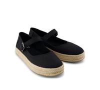 (Black, 7 (Adults')) TOMS Carolina Mary Jane Polyester Women's Black Espadrilles